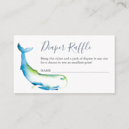 Blauer Whale Windeln Einladung Einladung Umschließ