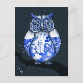 Blauer Wildhühner Postkarte