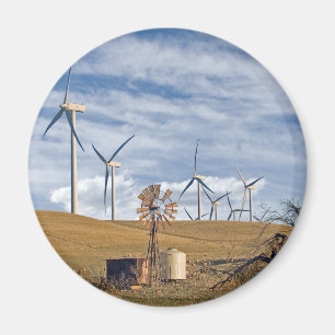 Blauer Wind-Magnet Magnet