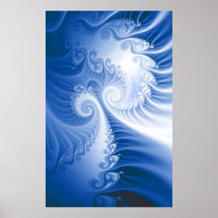 Blauer Wind Poster
