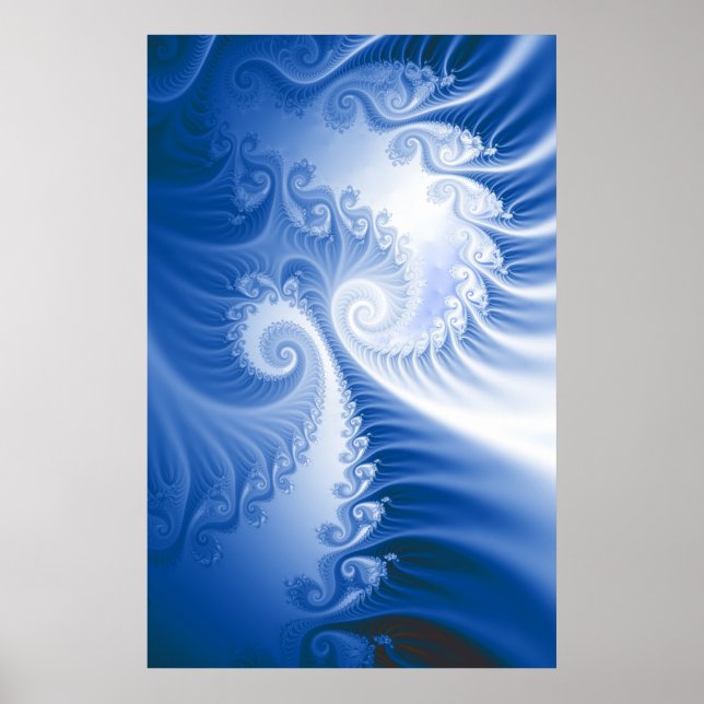 Blauer Wind Poster (Vorne)