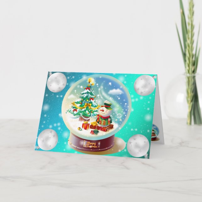 Blauer Winter Karte (Vorderseite)