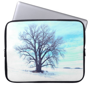 Blauer Winter Laptopschutzhülle