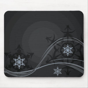 Blauer Winter-Mauspad Mousepad