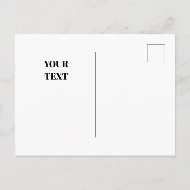 Blauer Winter mit Deeers Postkarte (Rückseite)