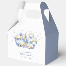 Blauer Winter-Schnee Es braucht ein Dorf Baby Show