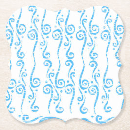 Blauer Wirbel-Coaster Untersetzer
