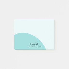 Blauer Wirbel Post-it Klebezettel