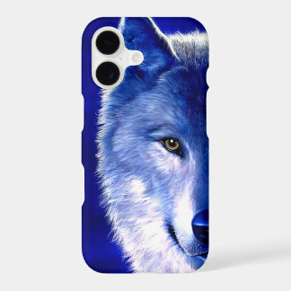 Blauer Wolf an NachtiPhone 7 Plusfall