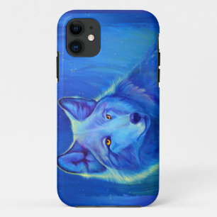 Blauer Wolf iPhone 5/5S kundenspezifischer Case-Mate iPhone Hülle