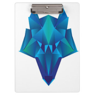 Blauer Wolf Klemmbrett
