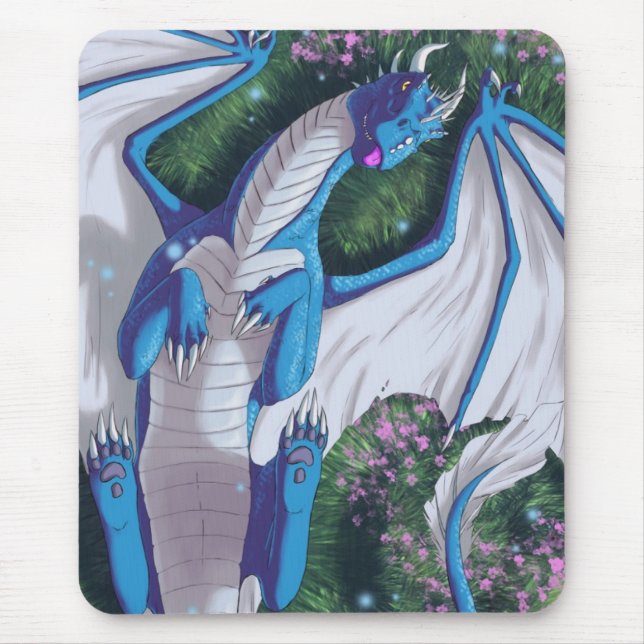 Blauer Wyvern Mousepad (Vorne)