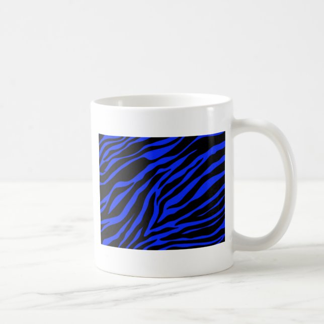Blauer Zebra Tasse (Rechts)