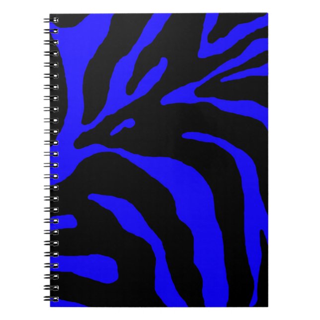 Blauer Zebrastreifen Notizblock (Vorderseite)