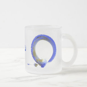 Blauer Zen Enso Mattglastasse