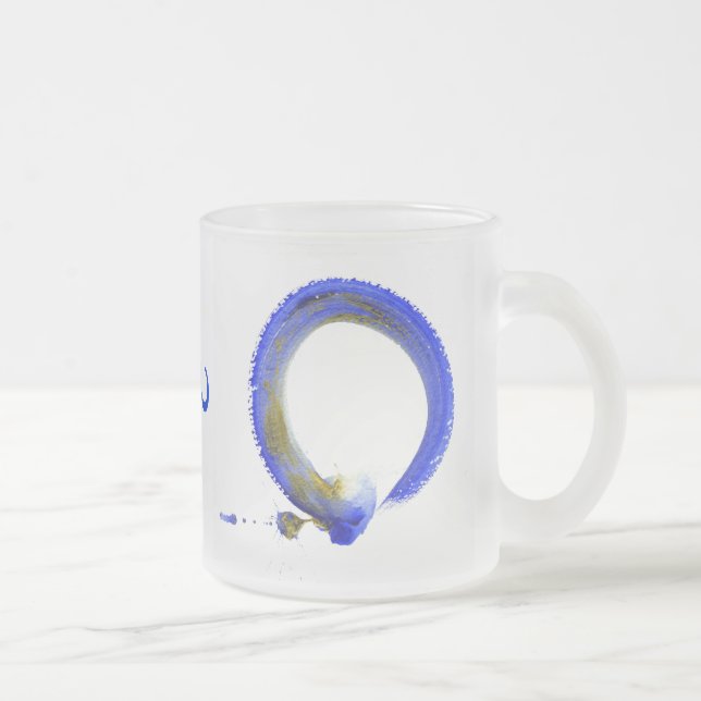Blauer Zen Enso Mattglastasse (Rechts)
