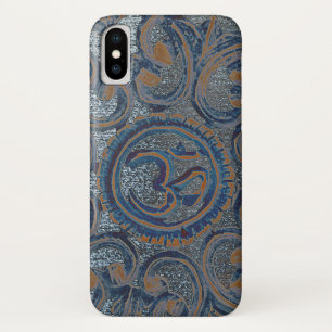 Blauer Zen-Yoga-Meditations-OM-Aum-Mantra-Ajna Case-Mate iPhone Hülle