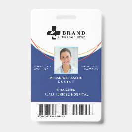 Blauer Zirkel| Medizinische Foto-ID und Logo Ausweis