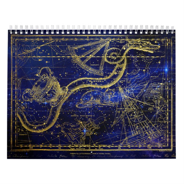 Blauer Zodiac-Kalender Kalender (Titelbild)