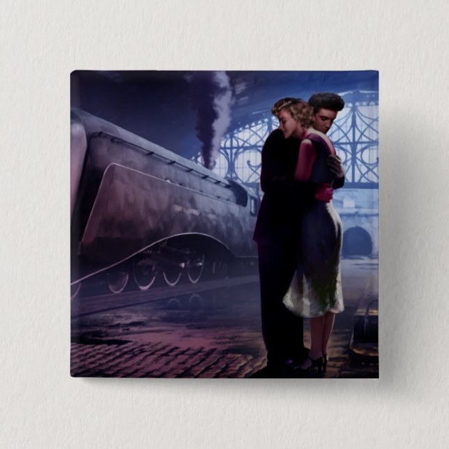 Blauer Zug 2 Button (Vorderseite)