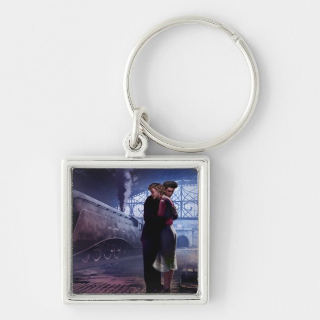 Blauer Zug Schlüsselanhänger (Vorne)