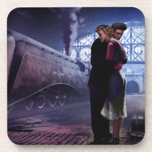 Blauer Zug Untersetzer