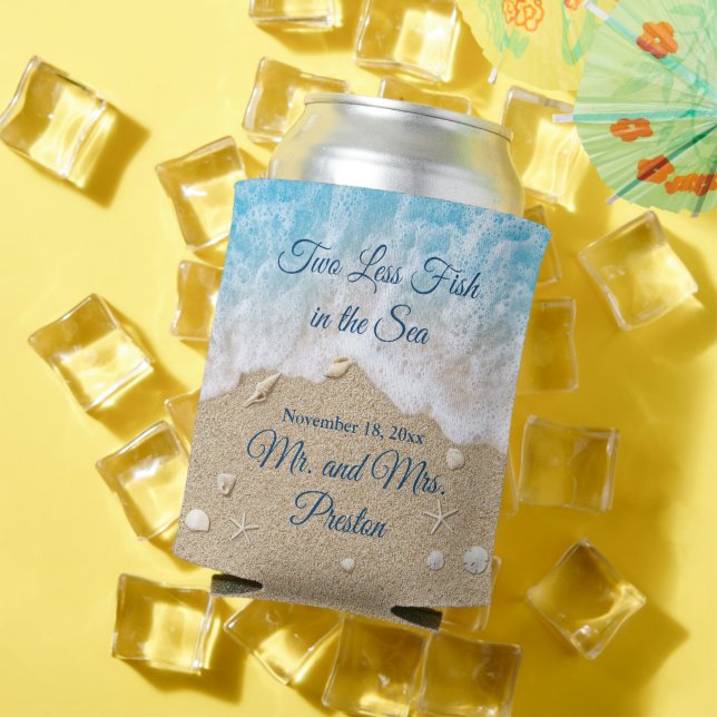 Blauer Zwei weniger Fische im Meer Dosenkühler (In Situ Sommer)