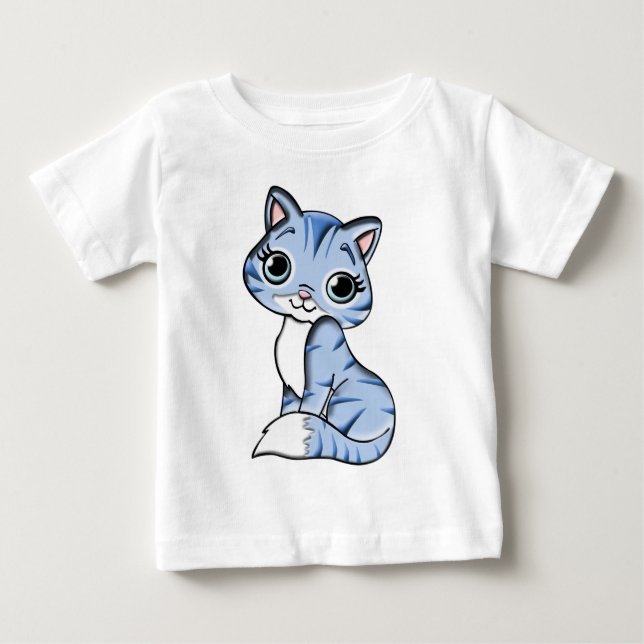 Blauer Zwergfisch Baby T-shirt (Vorderseite)