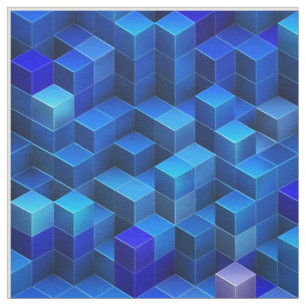 Blaues 3D berechnet abstrakten geometrischen Stoff