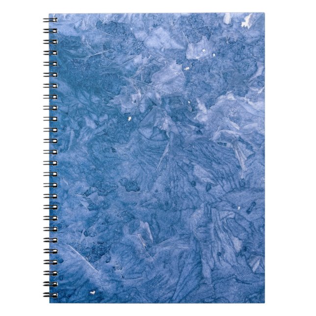 Blaues abstraktes Bild Notizblock (Vorderseite)