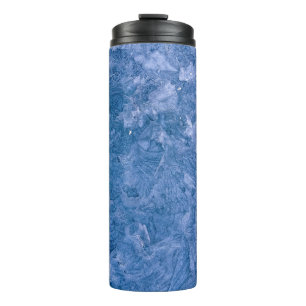 Blaues abstraktes Bild Thermosbecher