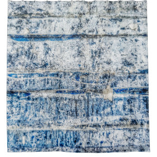 Blaues abstraktes Hintergrunddesign abstrakt, alte Duschvorhang