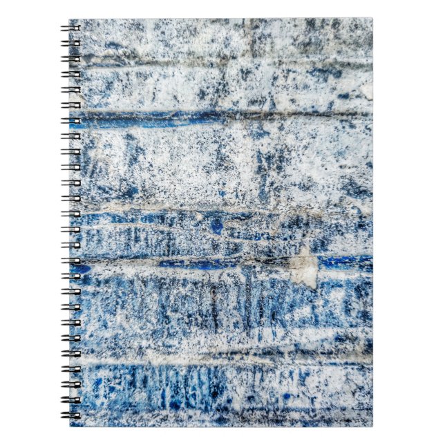 Blaues abstraktes Hintergrunddesign abstrakt, alte Notizblock (Vorderseite)