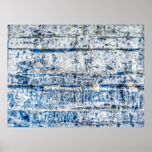 Blaues abstraktes Hintergrunddesign abstrakt, alte Poster (Vorne)