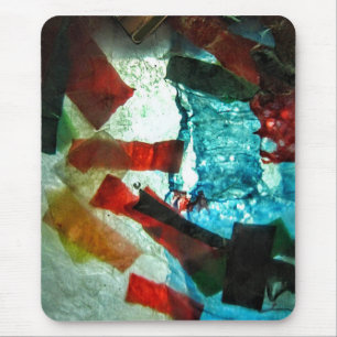 Blaues abstraktes Mousepad, glückliches blaues Ges Mousepad