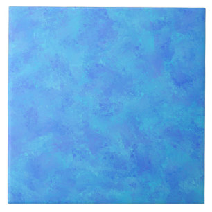 Blaues abstraktes Muster Fliese