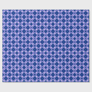 Blaues abstraktes Muster Geschenkpapier