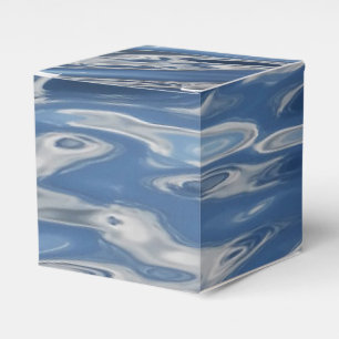 Blaues abstraktes Muster Geschenkschachtel