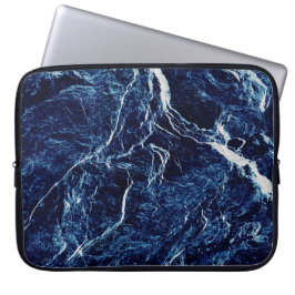 Blaues Abstraktes Muster Laptopschutzhülle