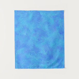 Blaues Abstraktes Muster Wandteppich