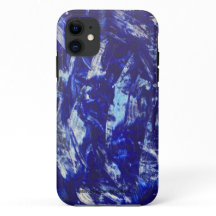 Blaues abstraktes Telefon-Case