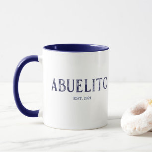 Blaues Abuelito-Jahr Tasse