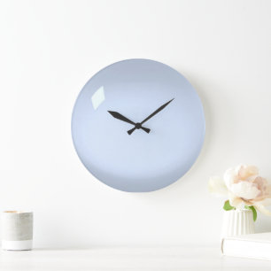 Blaues Acryl Große Wanduhr