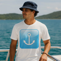 Blaues Ankersymbol - Modern Maritime
