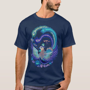 Blaues Anmut-Shirt T-Shirt