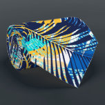 Blaues Aqua-Gelbe tropische Pflanze Krawatte<br><div class="desc">Die Männer-Muster-Krawatte zeigt eine Collage tropischer Pflanze in Aqua,  Gold und Weiß auf Marineblau. WEITERE Designs sind im Gange. Cool für das Büro,  eine Nacht auf der Stadt,  eine Hochzeit,  für den Bräutigam oder Trauzeugen oder als Geschenk für Ihren Ehemann,  Vater,  Bruder oder besten Freund. Machen Sie eine Aussage!</div>