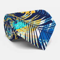 Blaues Aqua-Gelbe tropische Pflanze