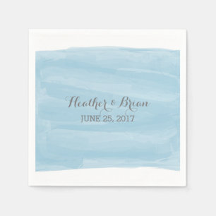Blaues Aquarell-Papierservietten Serviette