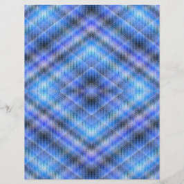Blaues Argyle-Schreibpapier 2-seitige Seite