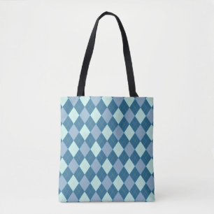 Blaues Argyle Vintage-Muster